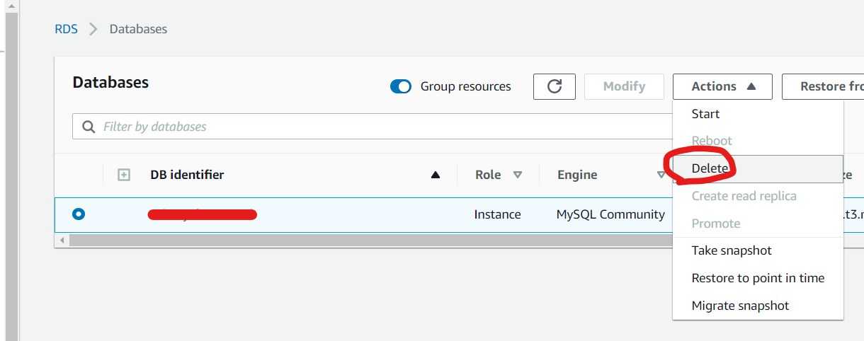 Delete EC2